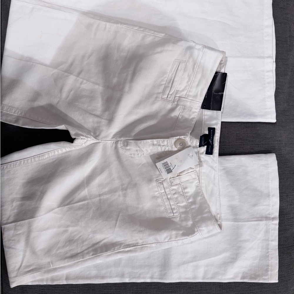 NWT Banana Republic Low Waist Cotton Linen Pants size 0